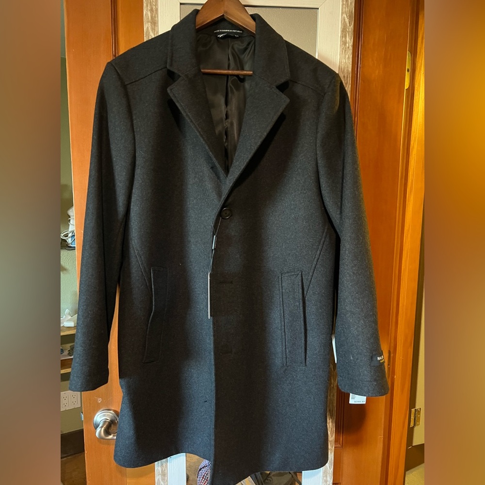 Men's Grey Overcoat